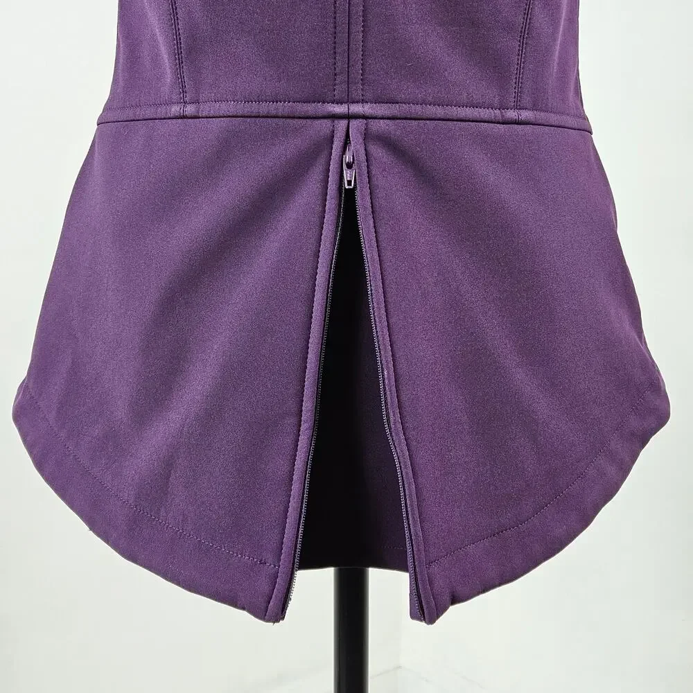 Noel‎ Asmar Equestrian Women's Riding Vest Soft Shell Hooded Purple | XXS